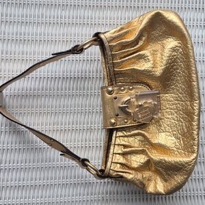 Juicy Couture Totally Secure Couture Gold Shoulder Bag